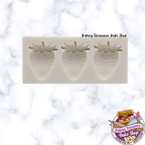 Strawberry Trio Silicone Mold {3}