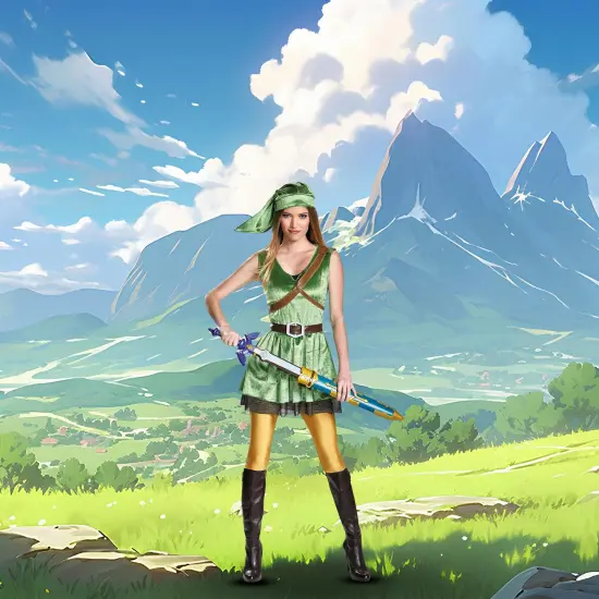 Legend of Zelda Link Women's Costume Adult {6}