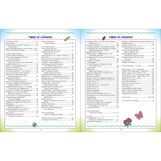 Carson Dellosa Mastering Basic Skills 3rd Grade Workbooks, Language Arts, Reading, Math, and Writing Practice for Kids Ages 8-9, Classroom or Homeschool Curriculum {3}