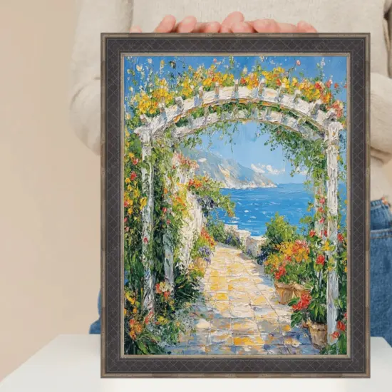 Gothic Antique Silver Espresso Picture Frame Vintage 10x12 frame {1}