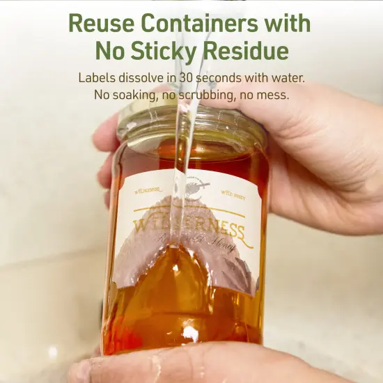 Avery Dissolvable Labels, 2" x 3" Rectangle Scalloped {9}