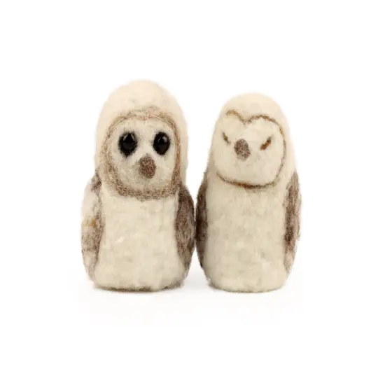 Felting Kit - Baby Barn Owl Needle Felt Kit {1}