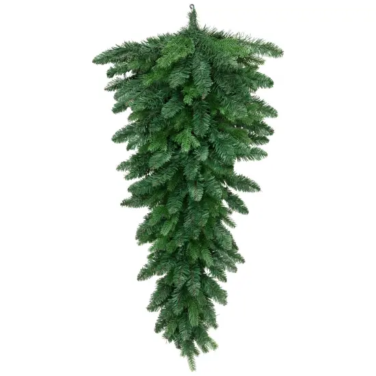 Northlight Coniferous Pine Christmas Teardrop Swag - 48" - Unlit Green {1}
