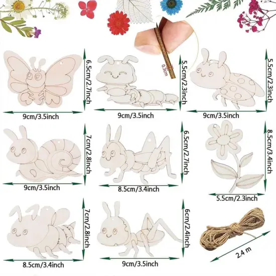 Unfinished Wooden Cutouts 8 Styles Butterfly {2}