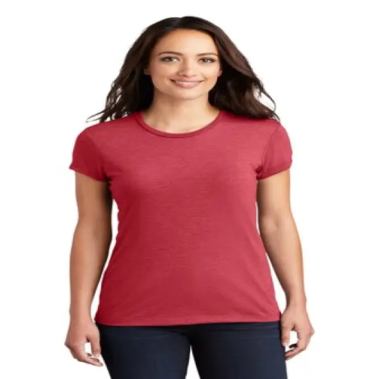 District&reg; Women&rsquo;s Fitted Perfect Tri Tee Grey Frost {4}