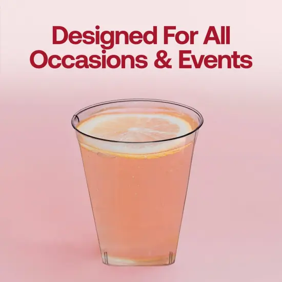 Clear Square Bottom Disposable Plastic Shot Cups - 2 oz. (500 Cups) {6}