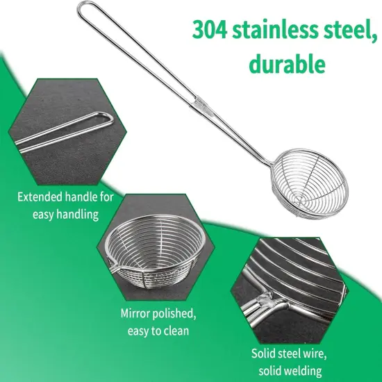 4 Pcs Candy Dipping Tools Kit, Chocolate Dipping Kit for Handmade Chocolates Handmade tools for Dessert (3-head Fork, 2-head Fork, Circle Fork, Skimmer) {3}