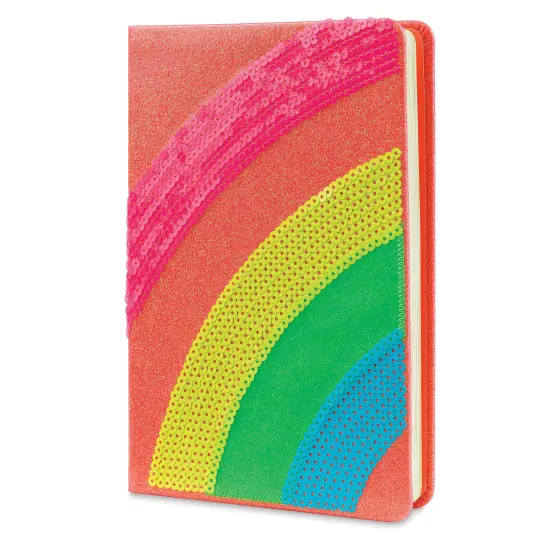 artPOP! Rainbow Hardcover Notebook, Cute Designed Portable Journal with Lined Pages, 4.25 x 8.5 x .5 inches in Standard A5 Size, Ruled White Sheets for Lists, School, Home Office, Stationery Gift {2}
