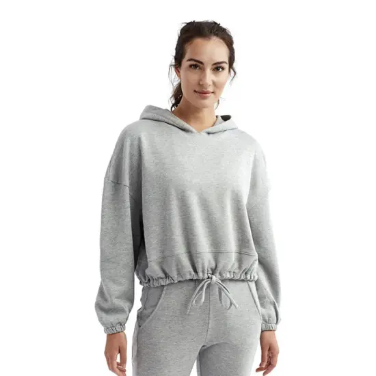Tridri&reg; Ladies Cropped Maria Hoodie OLIVE {3}