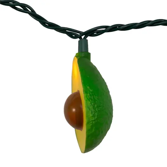 Kurt Adler UL 10-Light Avocado Light Set {5}