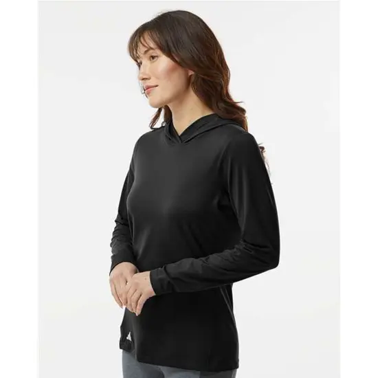 Adidas&reg; Women's Performance Hooded Pullover White {3}