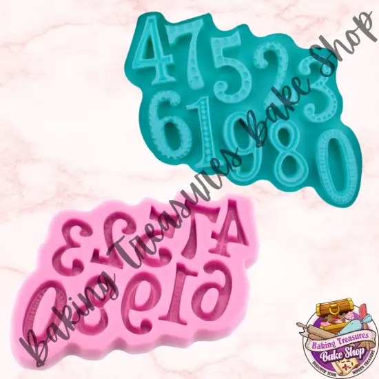 New Large Numbers Silicone Mold {1}