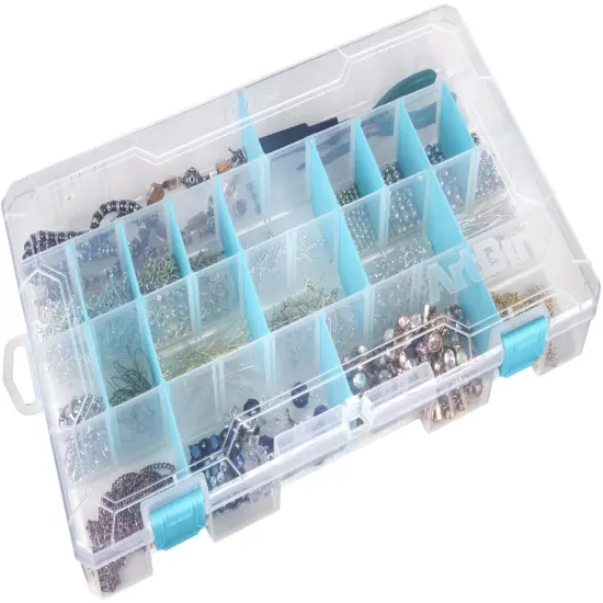 ArtBin Tarnish Inhibitor Solutions Box 4-15 Compartments-14"X8.5"X2" Translucent {4}