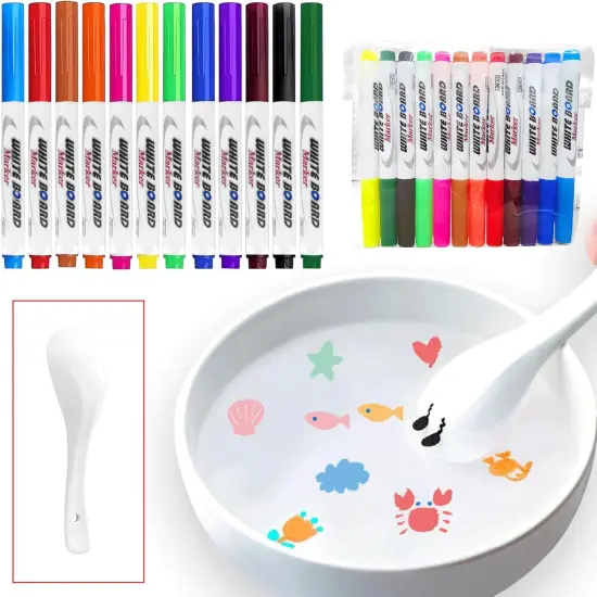 Water Art Pens With Spoon Magical Water Painting Water Marker Doodle Pens {1}