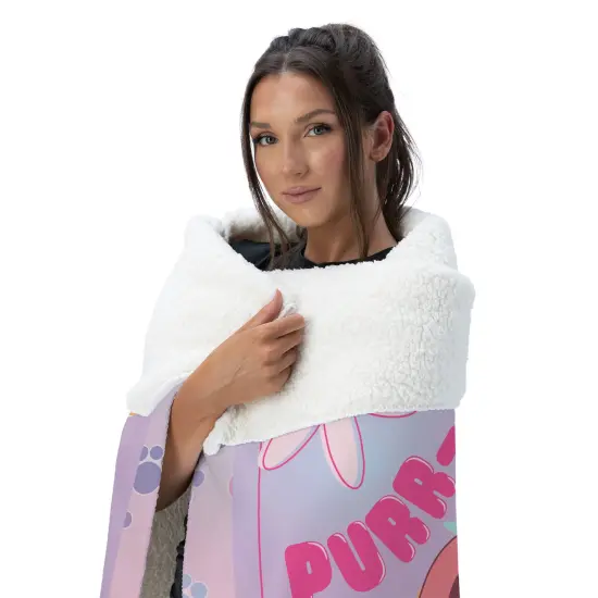 Hasbro Littlest Pet Shop Silk Touch Sherpa Throw Blanket Purr-fect pals {3}