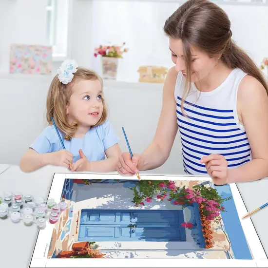 Sunset Santorini Paint by Numbers Kit for Adults (16x20 inch) {3}