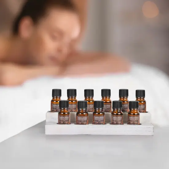 2PCS Essential Oils Storage Rack 22 Slot Wooden Nail Polish Display Holder {3}