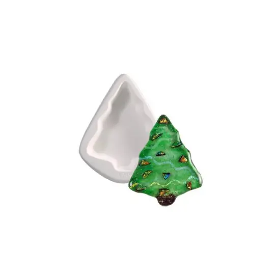 5.5" x 4.5" x 1.25" Christmas Tree Glass Fusing Kiln Mold {1}