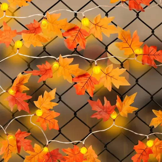 Fall Garland with Lights - 2 PACK {5}