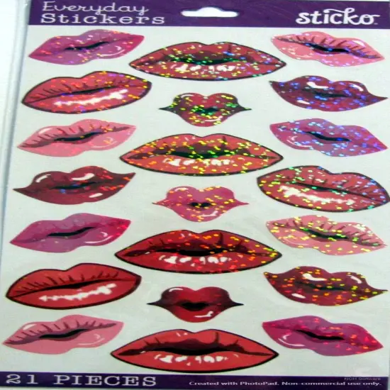 Sticko Kiss Lips Prizm Stickers {1}