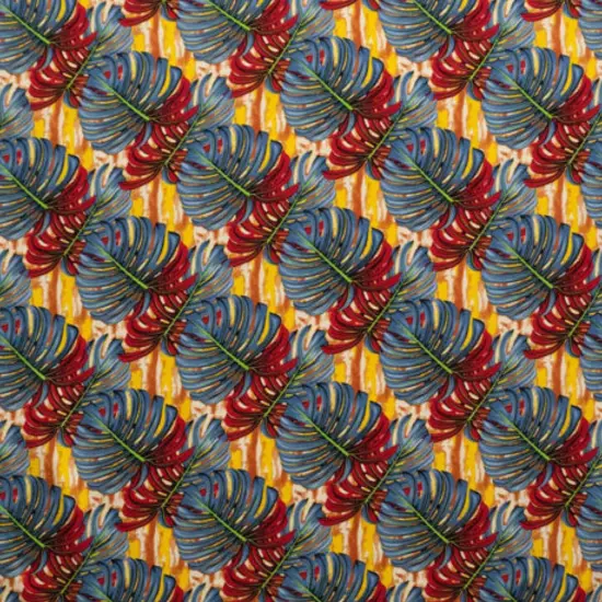 1 Yard Split Leaf Sarong with Fringes Rayon Fabric 72" L x 45" W Golden yellow {1}