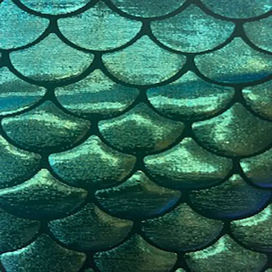 1 Yard Shell Illusion Foil Polyester Spandex Fabric 58/60 Inch Width White rainbow {4}