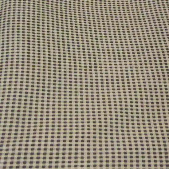 Brown and Tan Squares Cotton Fabric by the yard {1}