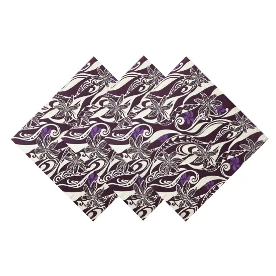 1 Yard Hawaiian Gardenia Waves Traditional Tattoo Poly Cotton Fabric Print 45 Inch Width {2}