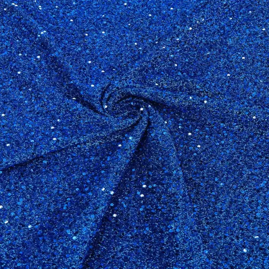 1 Yard Metallic Lame Confetti Sequins Spandex Fabric Stretchy Polyester 58-60 inches width Gray/White {4}