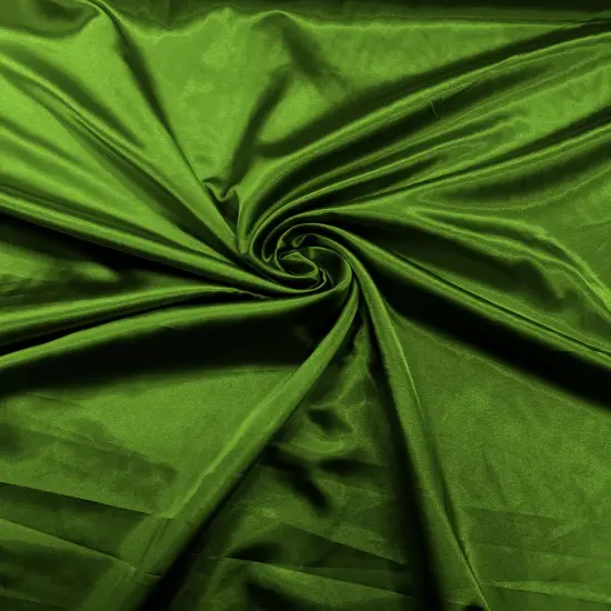 1 Yard Stretch Charmeuse Satin Fabric Silky Lightweight Satin 58-60 inches Wide Bamboo Green {1}