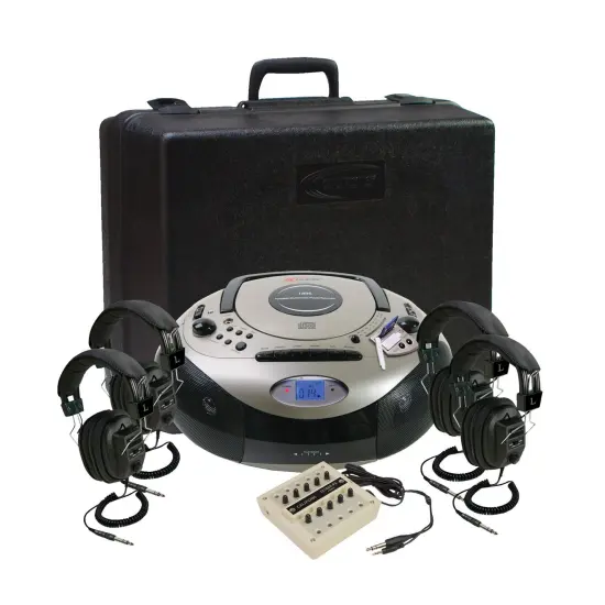 Califone Spirit 1886PLC SD 4-Person Listening Center for Classrooms {1}