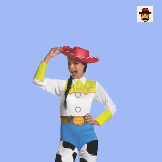 Disney Toy Story Jessie Womens Costume Jumpsuit and Hat for Themed Events {2}
