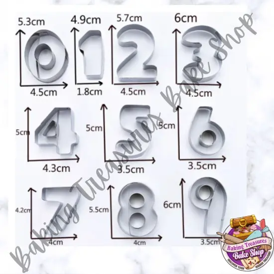 Number Cookie Cutters 0-9 {2}