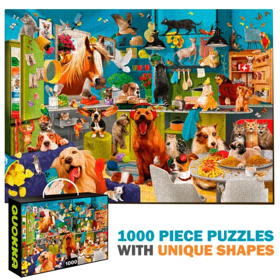 1000 Pcs Jigsaw Puzzle for Adults | Animals {2}