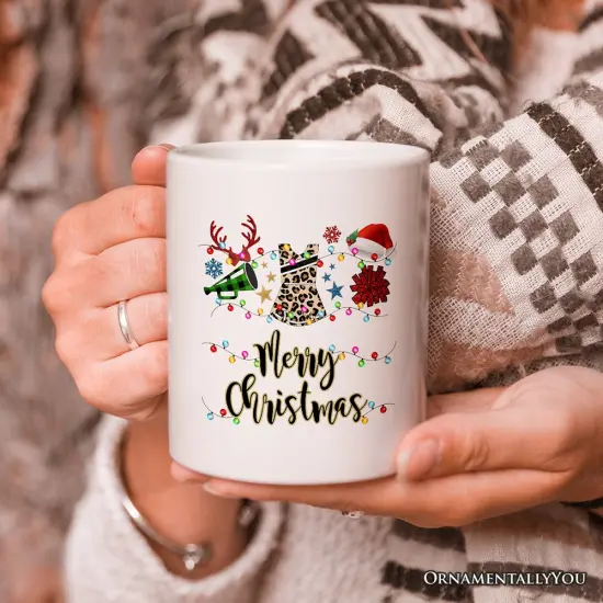 Cheerleader Buffalo Plaid Christmas, Cheer Mom Mug Gift {2}