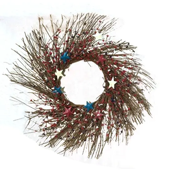 Americana Pip Berry Sunburst Wreath, 24" {1}