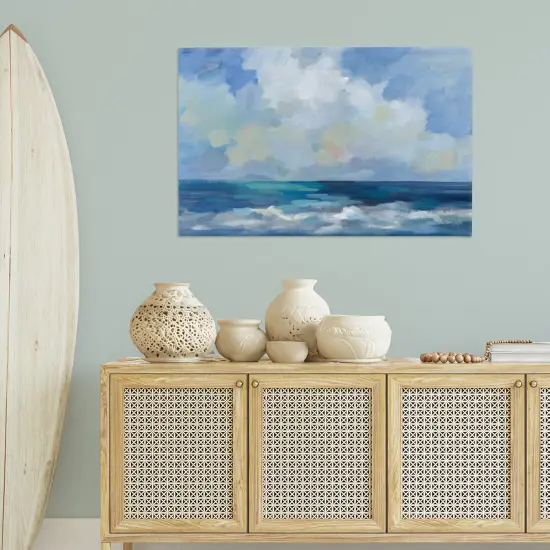 Stupell Industries Nautical Waves & Clouds Canvas Wall Art Design by Silvia Vassileva {2}