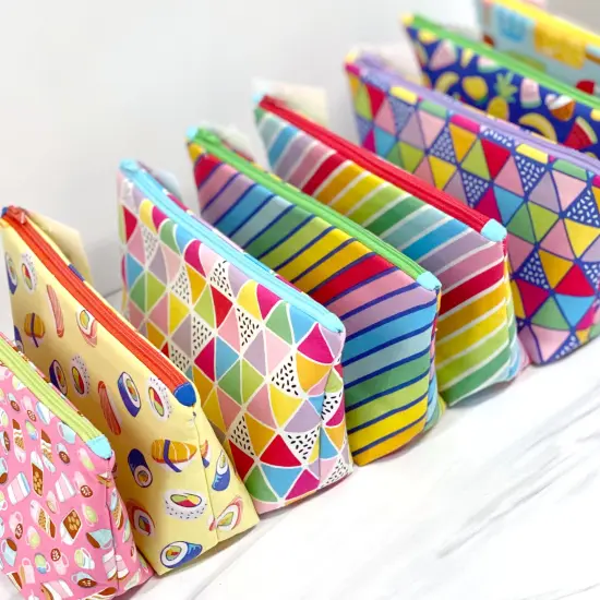 Crosscut Sewing Co.&reg; Zipper Pouch Sewing Project Kit for Beginners with Fabric, Instructions and Video Coffee {6}