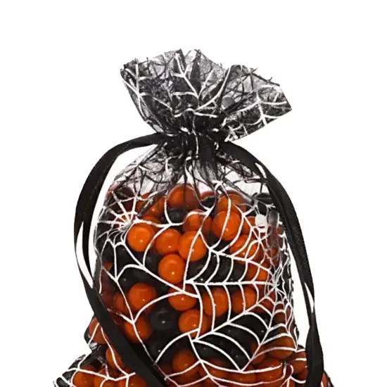 Spider Web Fabric Bags Elegant 4&rdquo; x 6&rdquo; Party Favor Pouches {3}