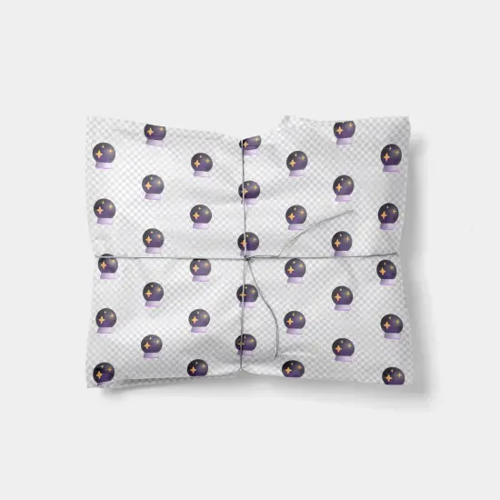 Magic Ball Emoji Gift Wrap {1}