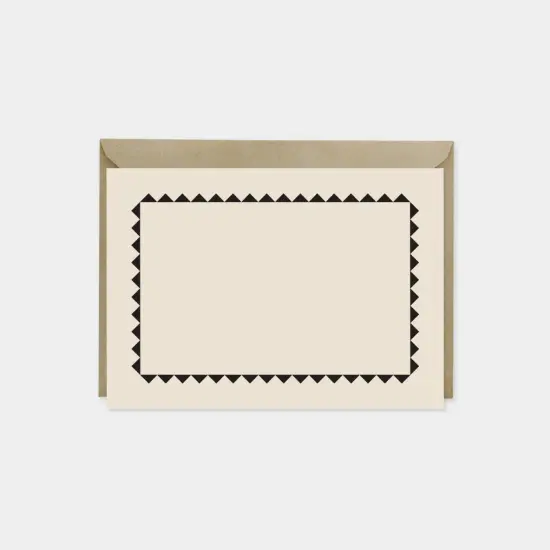 Sawtooth Border Note Cards IV {1}