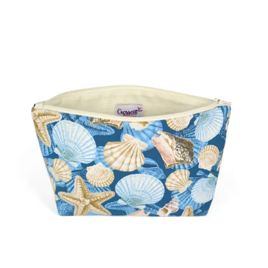 Crosscut Sewing Co.&reg; Zipper Pouch Sewing Project Kit for Beginners with Fabric, Instructions and Video Shells {5}