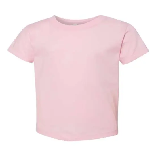 BELLA + CANVAS&reg; Toddler Crewneck Short Sleeve Jersey T-Shirt Pink {2}