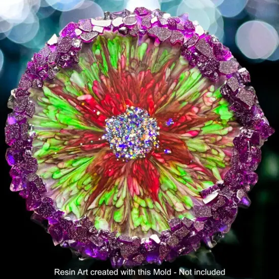 Handmade Colossal Crystal Edge Silicone Mold {4}