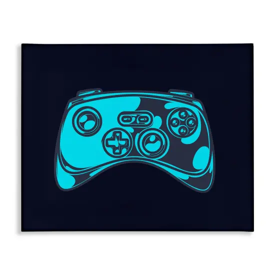 Stupell Industries Gaming Controller on Black Canvas Wall Art Design by Daphne Polselli {1}