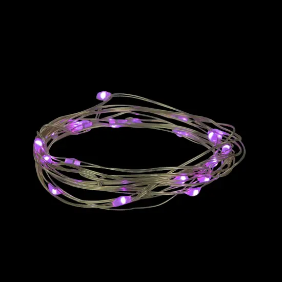 Northlight LED Micro Fairy Christmas Lights - Purple - 6ft Copper Wire - 20ct {4}