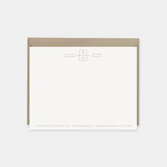 Monogram Note Cards III {1}