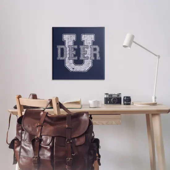 Stupell Industries Deer U College Varsity Canvas Wall Art Design by Spirit Animals/Life Is High {2}