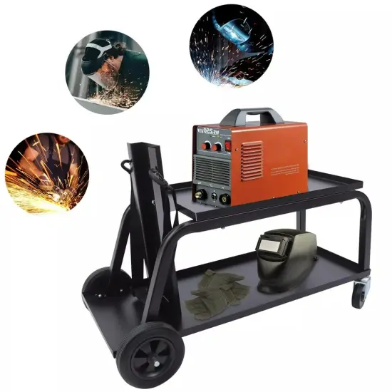 Universal Welding Cart Trolley w/2 Shelve Storage Tray for MIG TIG Plasma Welder {4}