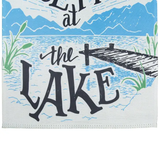 Northlight Life is Better at the Lake Outdoor Garden Flag 12.5" x 18" White {7}